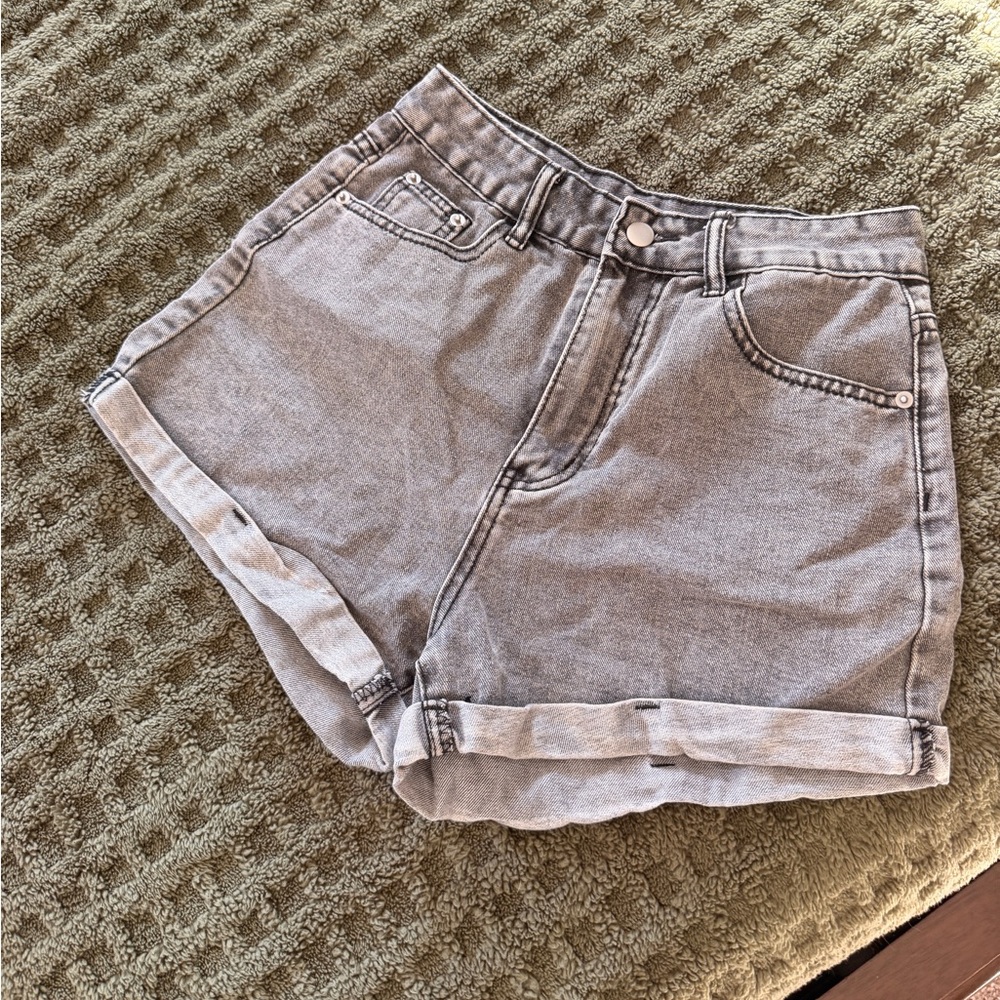 SHEIN Light Gray Jean Shorts